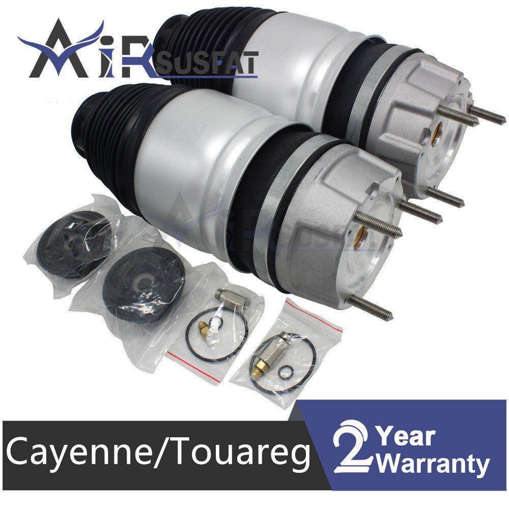 Front Pair Air Ride Suspension Spring Bags for Porsche for Cayenne Touareg 2011-2018