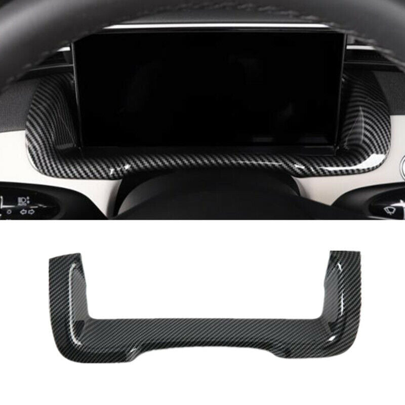 for Hyundai for Tucson 2021-2023 Carbon Fiber Central Console Navigation Cover Trim