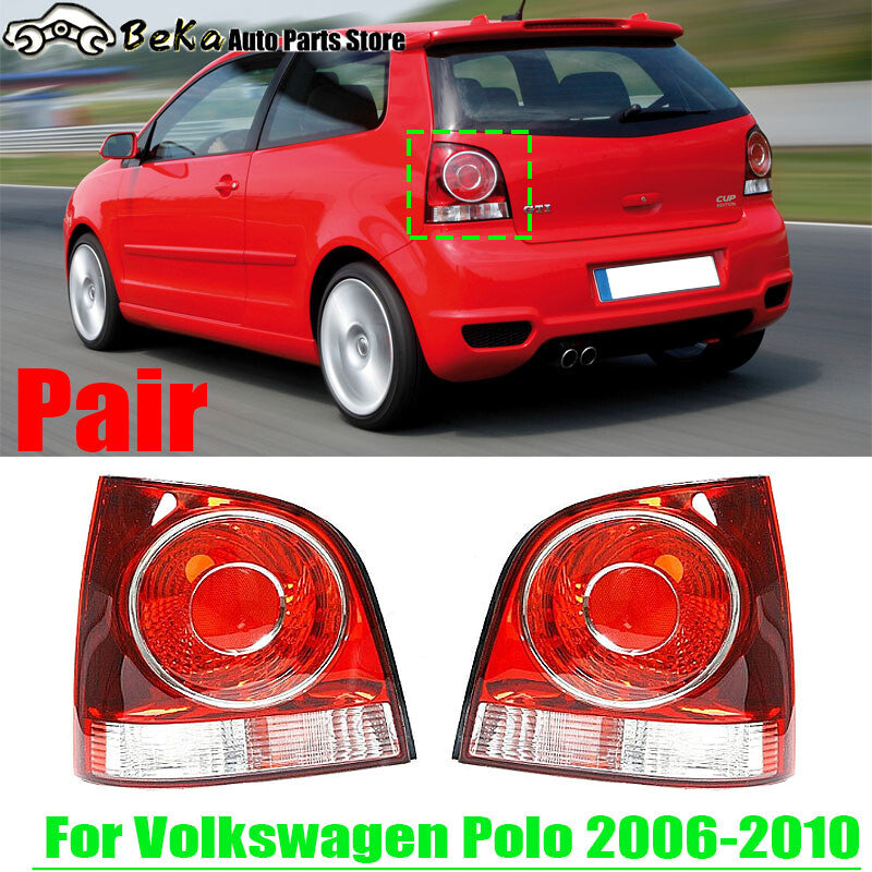 2Pcs for Volkswagen Polo 2006-2010 Left Right Rear Tail Light Tail Lamp shell