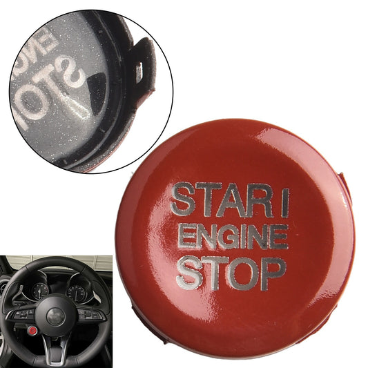 Vibrant and Stylish Car Push Start Stop Button Cover for Romeo for Stelvio 1719