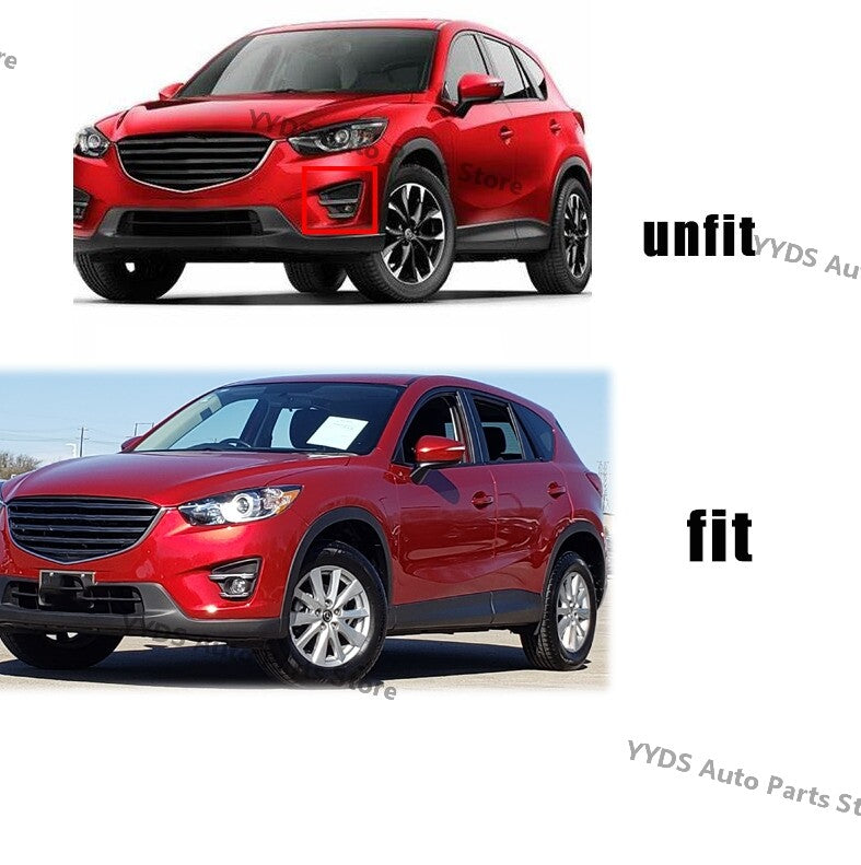 Left for Mazda CX-5 2013-2016 Front Bumper Bezels Fog Light Cover Frame