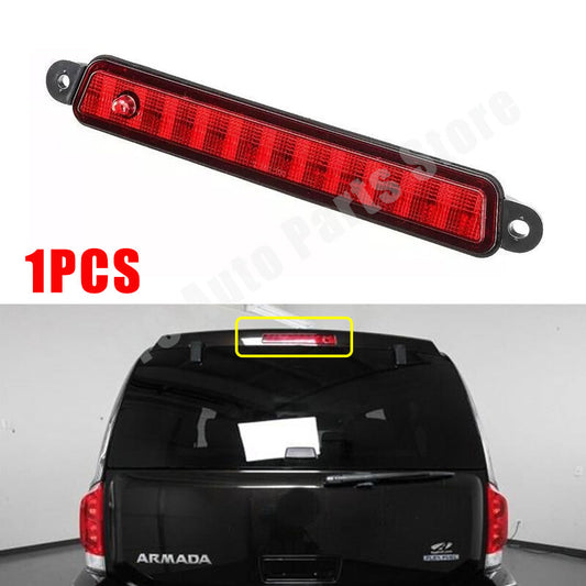for Nissan /Armada 2005 2006-2015 26590-7S000 Red High Mount LED 3Rd Brake Light