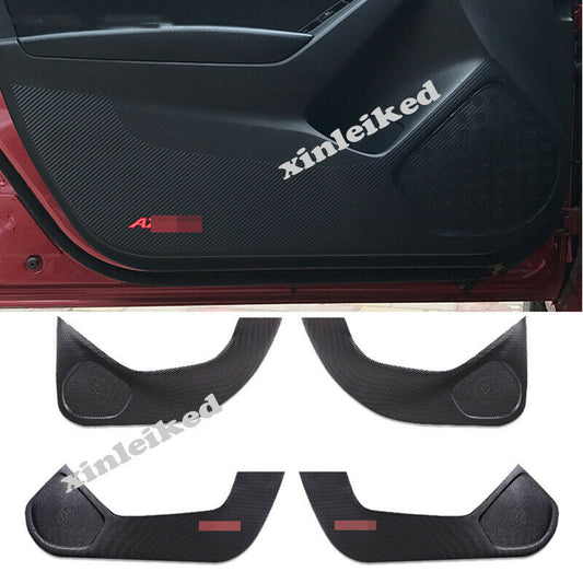 Leather Door Protection Pad Anti-kick Cover Stickers for Mazda 3 Axela 2014-2016