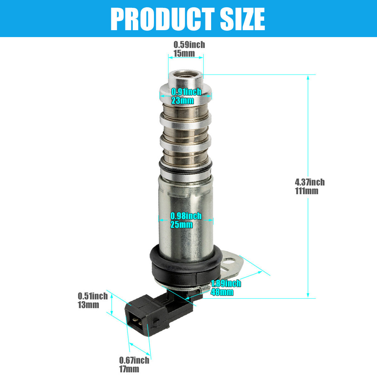 2XTiming Control Valve VVT Solenoid for BMW 335i 535i 550i M3 X3 X5 11368605123