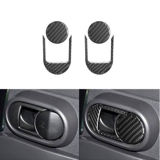 4pcs Carbon Fiber Front Door Trade Interior Trim for Jeep for Wrangler 2007-2010