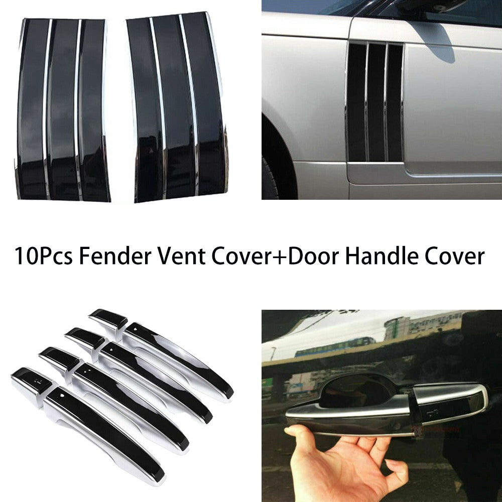 Door Handle Cover+Fender Side Vent Cover Kits Fit for Range Rover L405 2013-2022