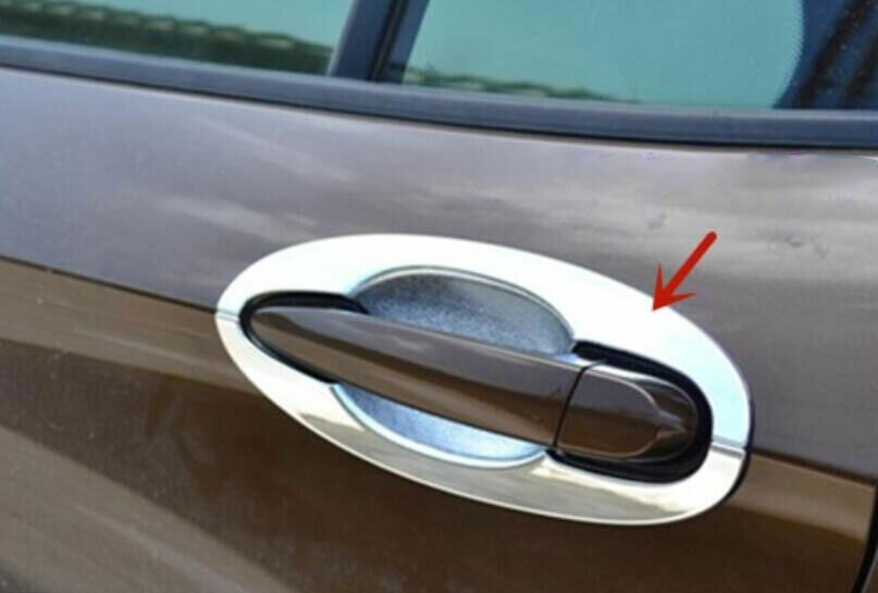 for BMW X1 E84 2013-15 ABS Chrome Exterior Outside Door Bowl Molding Cover Trim