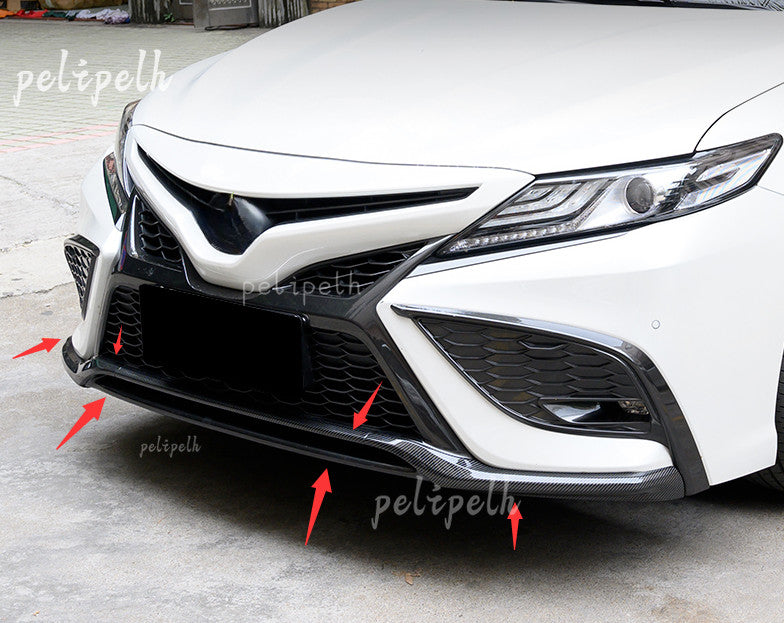 for Toyota for Camry 2021-23 Carbon Fiber ABS Front Bumper Bottom Protector Cover 4x