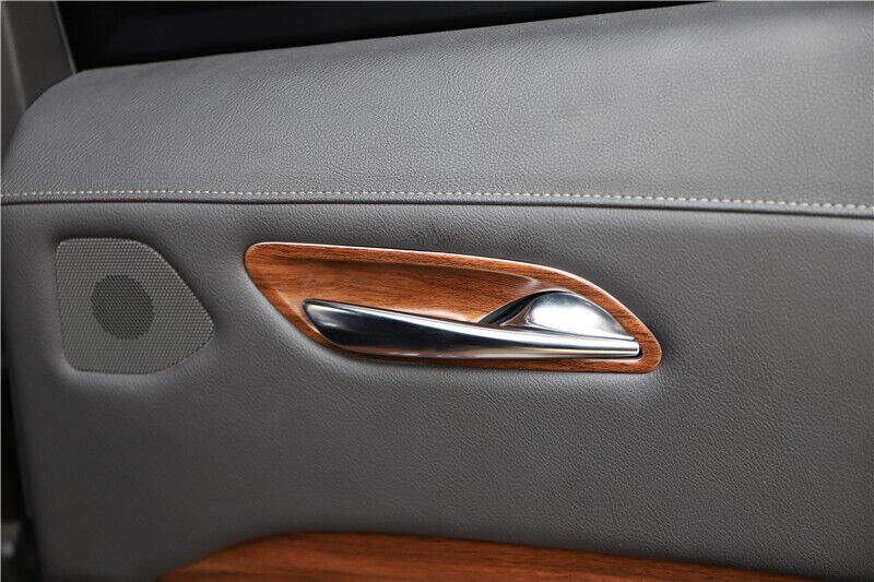 Inner Door Handle Bowl Cover Trim Interior for Cadillac XT4 2018-2023 Brown Wood