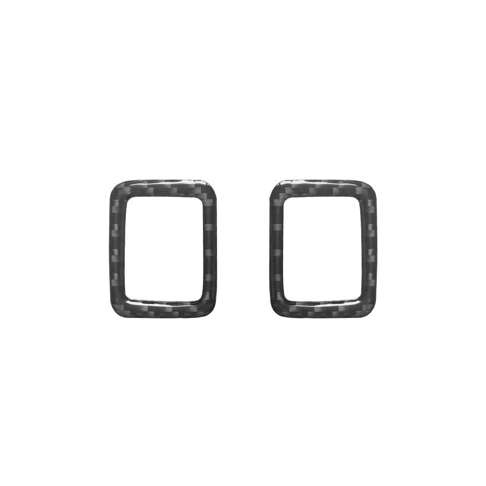 2pcs Carbon Fiber Door Lock Cover Trim for Land Rover Discovery Sport 2015-2019