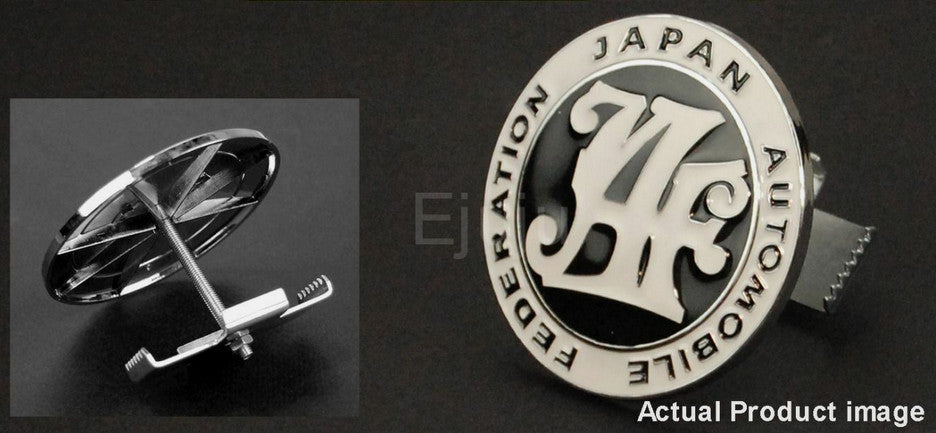 The front badge of the car grille, made of black, belongs to the Japan Automobile Federation and is applicable to for Lexus .