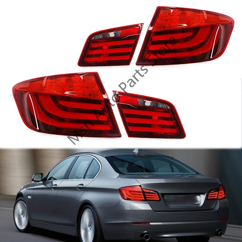 4Pcs LED Tail Light Reversing Light for Bmw 5 Series F10 F18 520LI 2011-2013