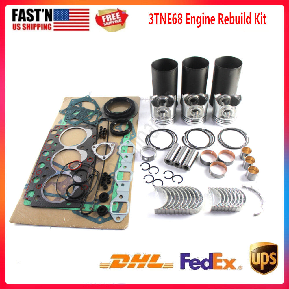 Engine Rebuild Kit 3TNE68 3TNE68-AC for Yanmar Excavator Generator