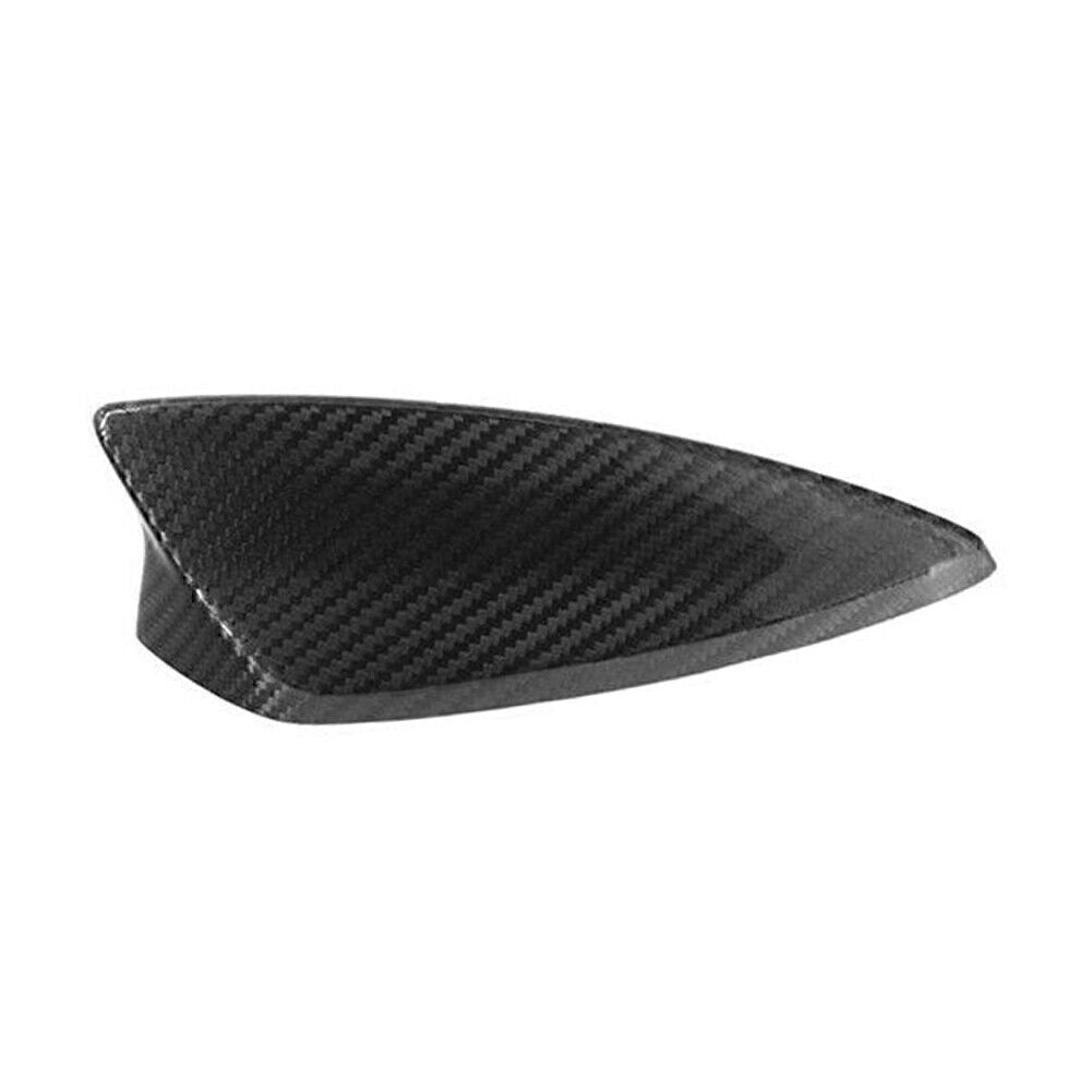 Black Carbon Fiber Shark Fin Antenna Aerial Cover Trim Fit for Cadillac XT4 XT5