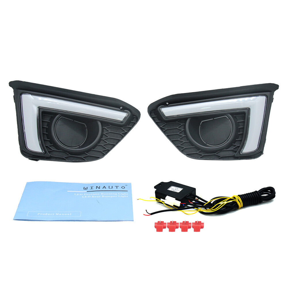 2x LED Daytime Running Lights DRL for Honda For Jazz 2014-2017 2016 2015