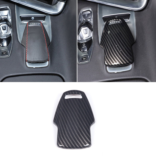 Carbon Fiber ABS Console Sport Mode Knob Cover for Chevrolet for Corvette C8 2020-23