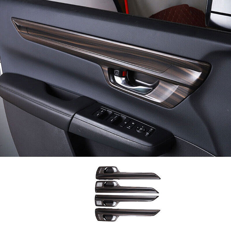 for Honda CR-V 2023-2024 Wood Grain Inner Door Bowl frame Panel Strip Cover Trim