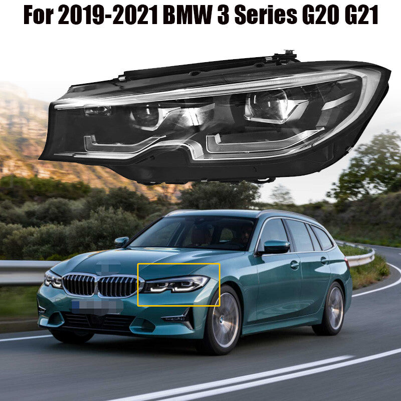 LED Headlight AFS 340i 330i Left Driver For 2019-2021 for BMW 3 Series G20 G21