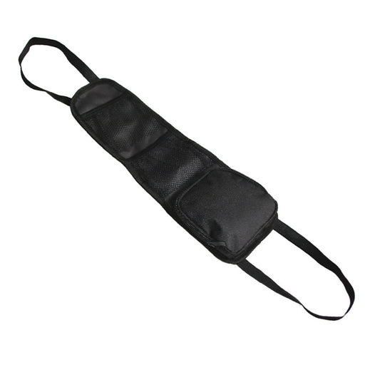 Durable Portable Oxford Cloth Car for Seat Side Back Black Storage 2 Mesh Pocket Bag