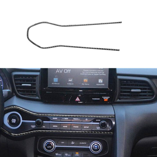 Carbon Fiber Radio Button Frame Trim for Hyundai for Veloster JS 2019-2022