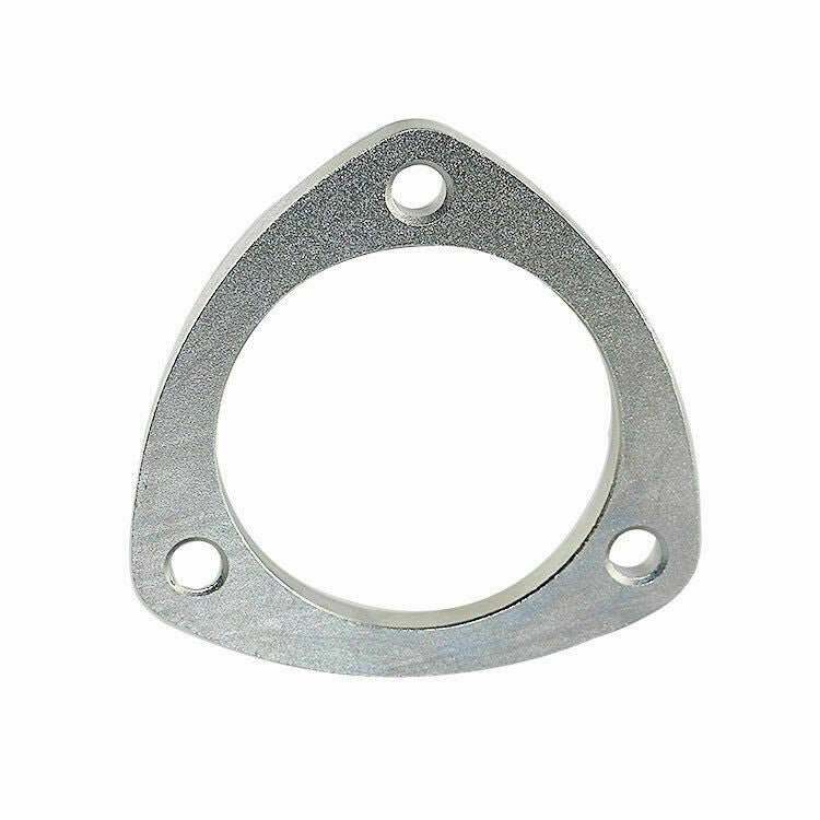Set 3inch 3 Bolt Stainless Steel Header Catback Exhaust Downpipe Flange + Gasket