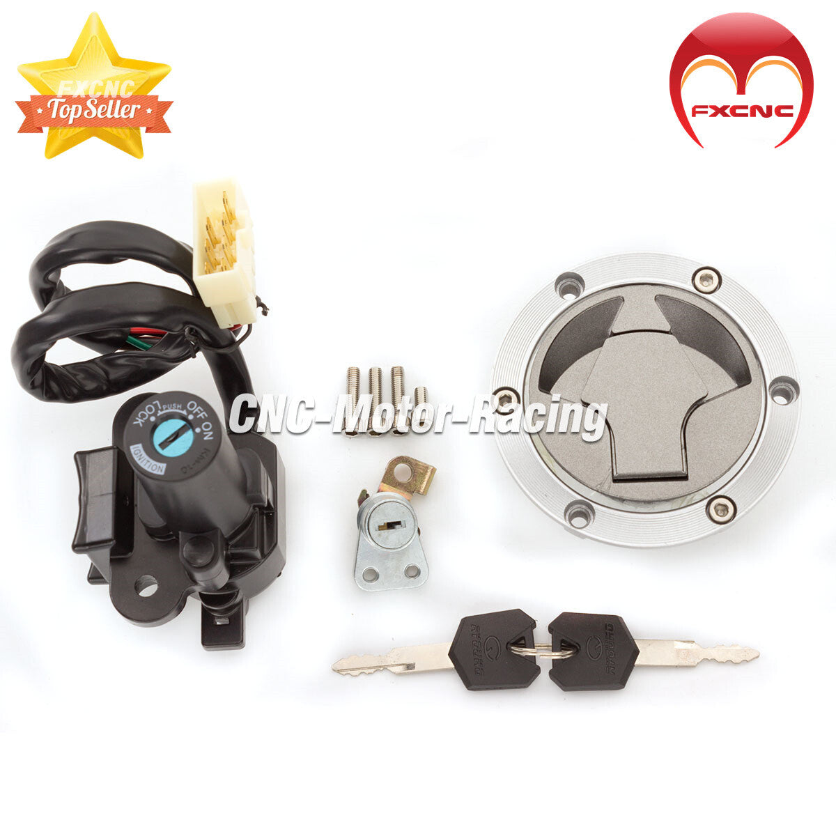 Suitable for Kawasaki ignition switch, gas cap, for seat lock key, Ninja300 2013-2015-2016-2017