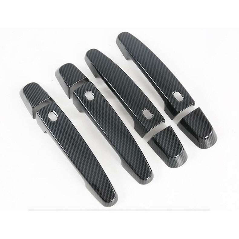 for Chevy Blazer 2019-2022 Carbon Fiber Exterior Side Door Handle Cover Trim 8X
