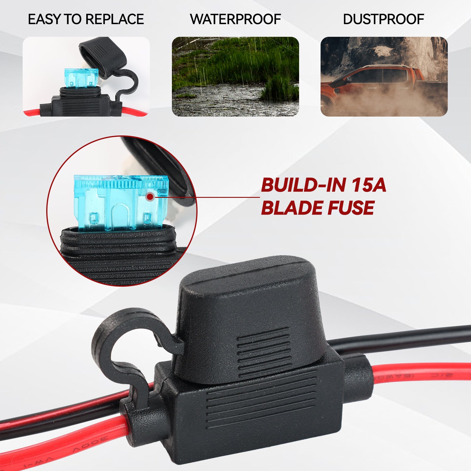 12 V Car Battery To Female Cigarette Lighter Adapter Socket Alligator Clip Clamp