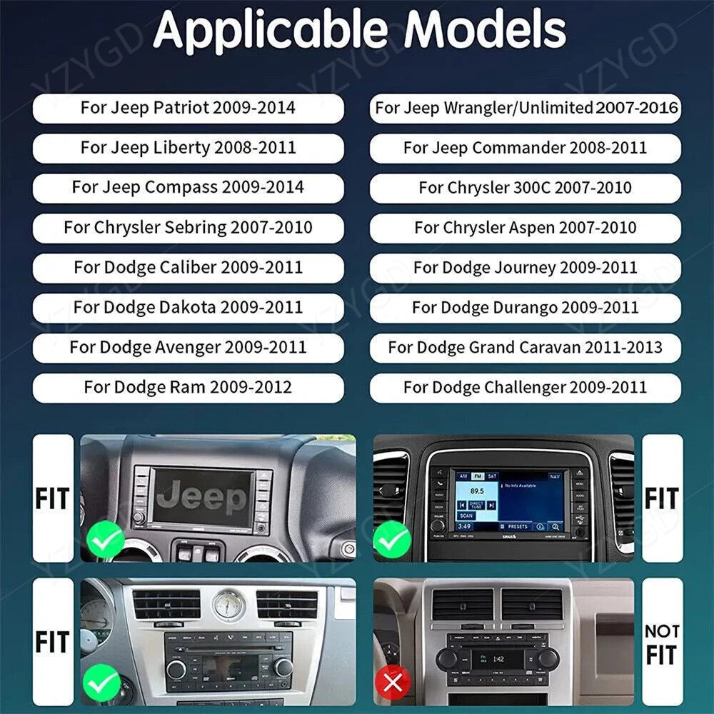 Android Auto Carplay for Ram Pickup Series 2009-2011 Stereo Screen Car Radio GPS