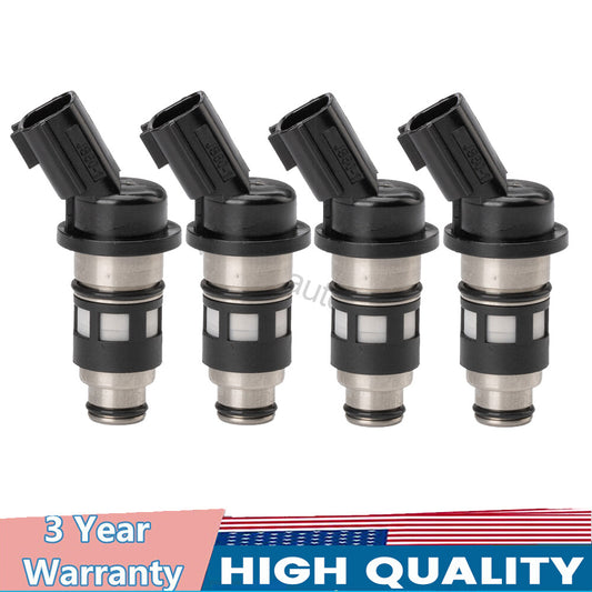 4-pack of fuel injectors (16600-73C90 JS50-1) for Nissan Primera Tsuru 1.4L and 1.6L 97-17 models.