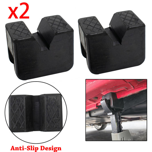 2x car rubber pad rubber block rubber block lifting platform jack rubber pads