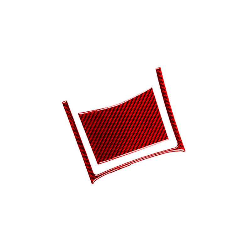 Red Carbon Fiber Center Storage Box Panel Trim Cover for Nissan Rogue 2014-2016