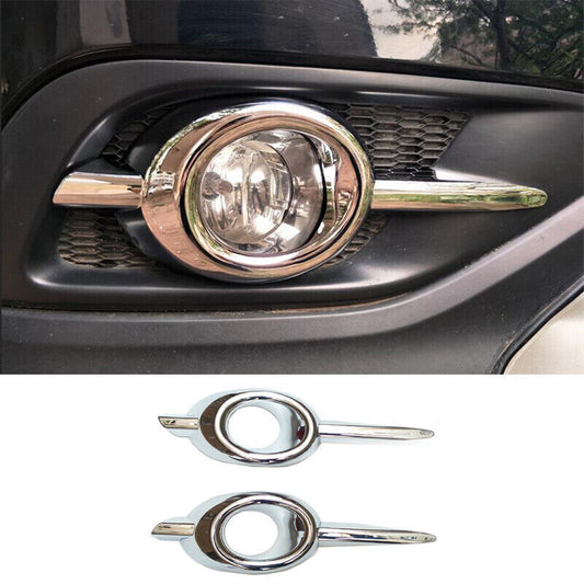 Chrome Car Front Bumper Fog Light Lamp Cover Trim for Honda CRV CR-V 2012-2014