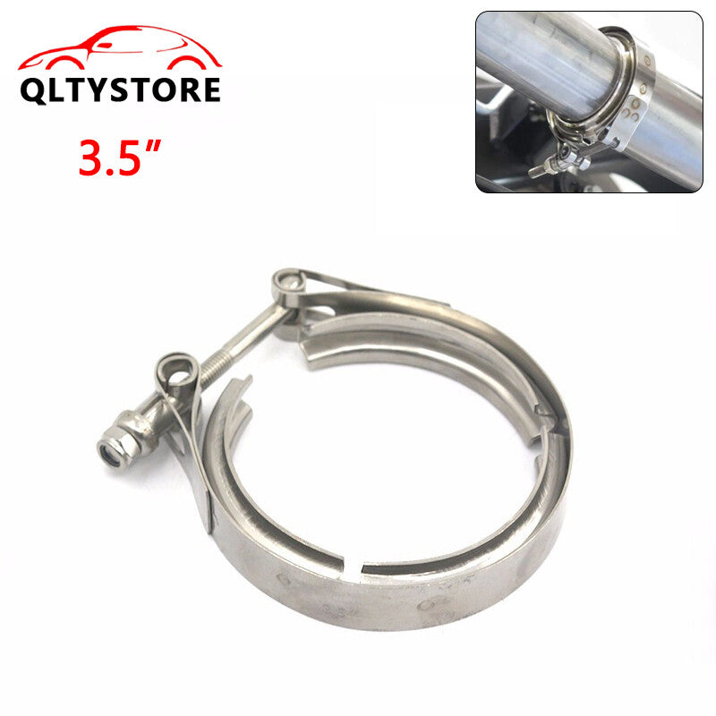 3.5 V-Band Clamp Stainless Steel for Muffler Turbo Exhaust Downpipe Universal