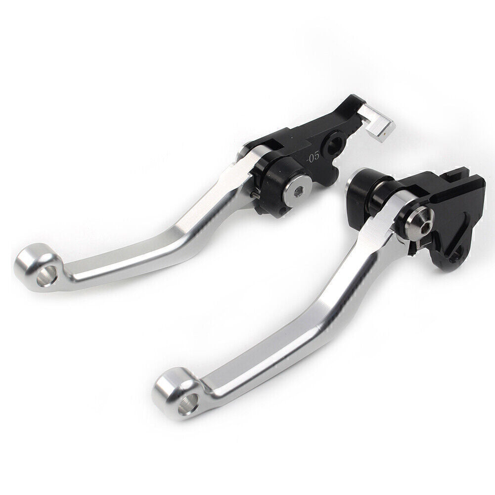 CNC Pivot Brake Clutch Levers SILVER Fit for Honda XR250 1995-07 XR400 Aluminum 2PCS