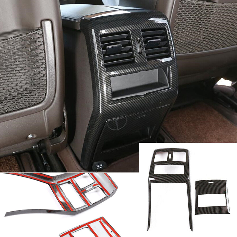 Carbon Fiber ABS Rear Air Vent Outlet Panel Cover for Benz GL GLE GLS ML 2013-19