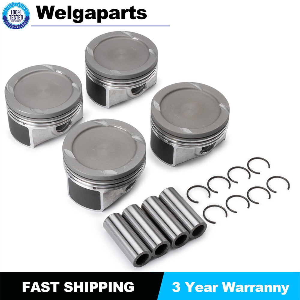 4X Pistons  Rings 1.4L Set Kit Fit for CHEVY for CRUZE SONIC TRAX ENCORE 2011-2021
