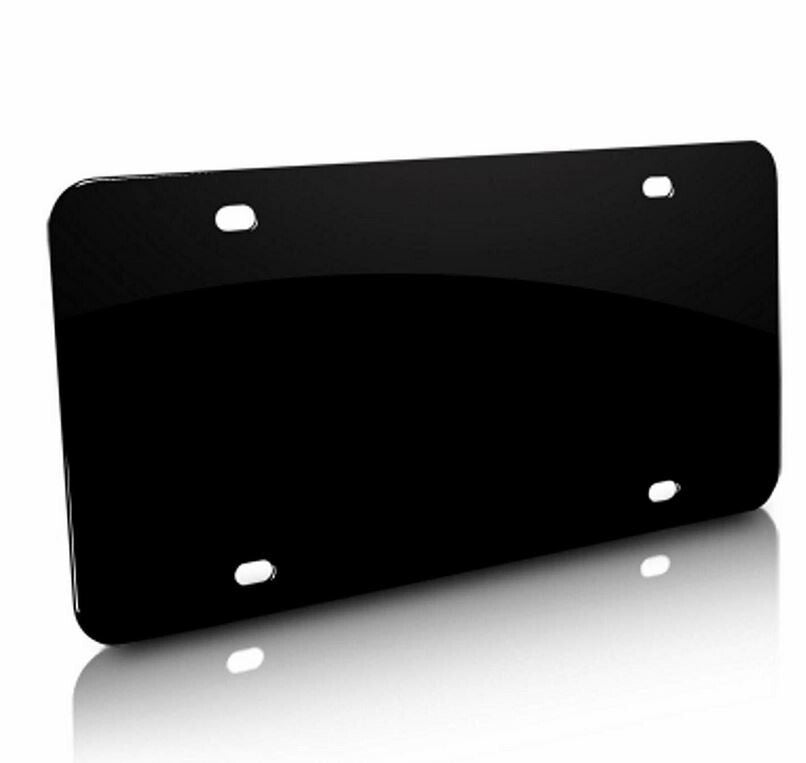 Car license plate cover, rear boot, trunk custom text, black, suitable for Toyota .