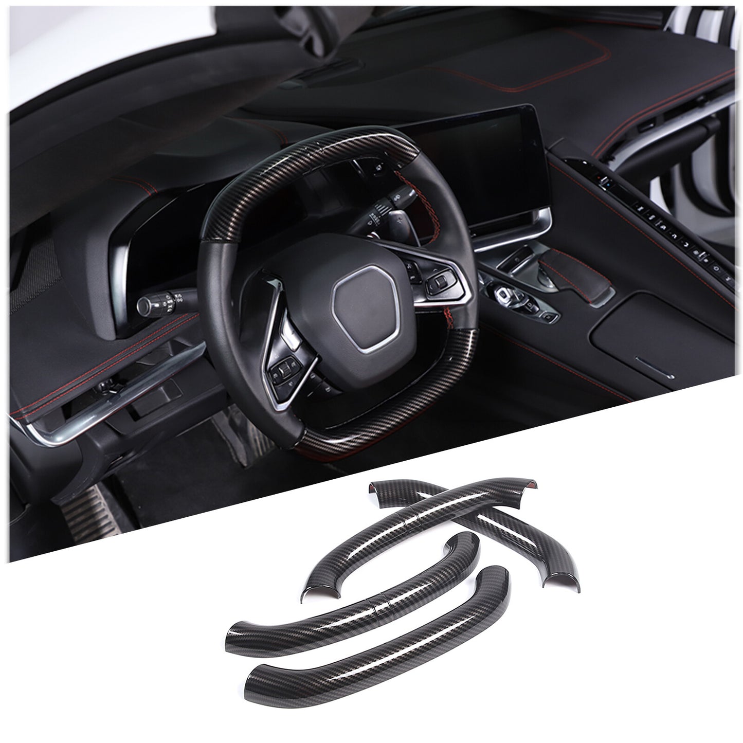 Cargo Net Front and Rear Luggage Envelope Storage Kit for Corvette C8 2020 - 2023