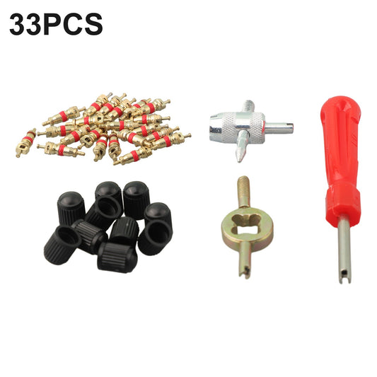 Convenient plastic handle tire valve stem core removal screwdriver tool