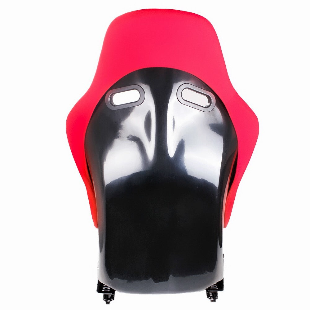 Full Red Universal Racing Adjustable Bucket Reclinable Seats  Slider Rail
