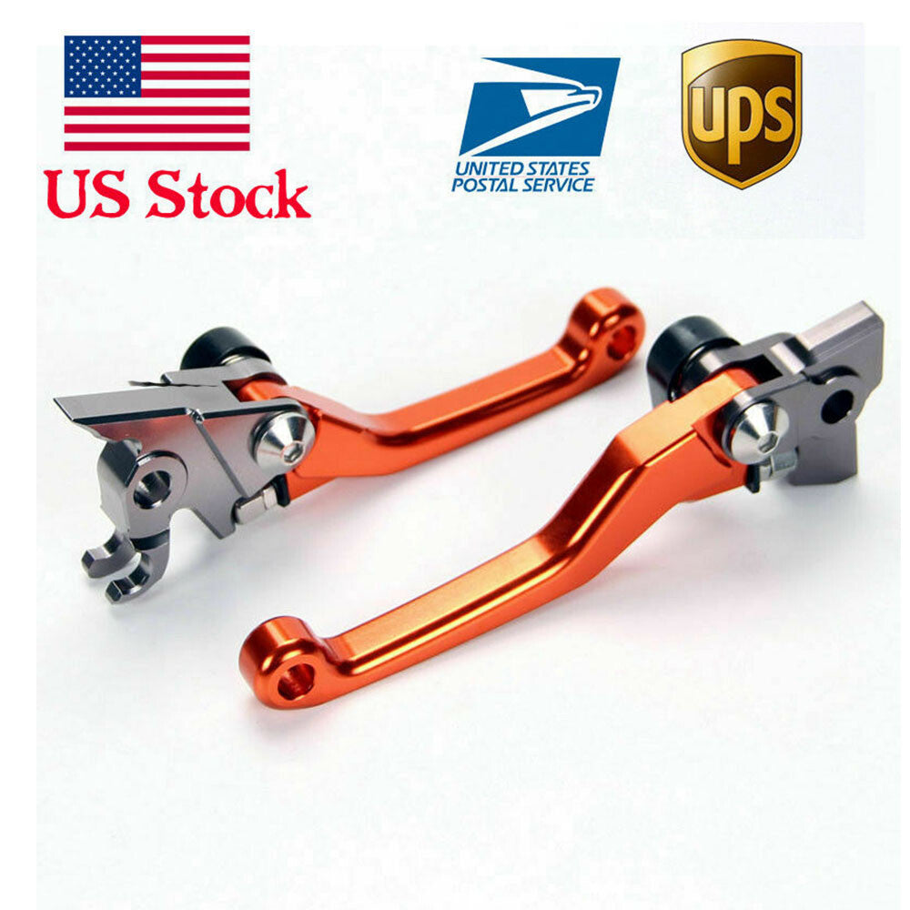 Pivot Brake Clutch Levers for 250 350 EXC/F (SIX DAYS) 2014-2018 Orange