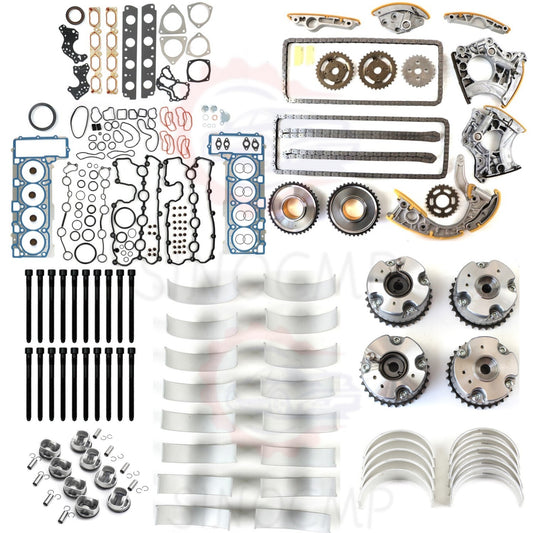 Engine Overhaul Rebuild Kit w/ Pistons Rings Set for VW Touareg for AUDI S5 A6 for A8 Q7