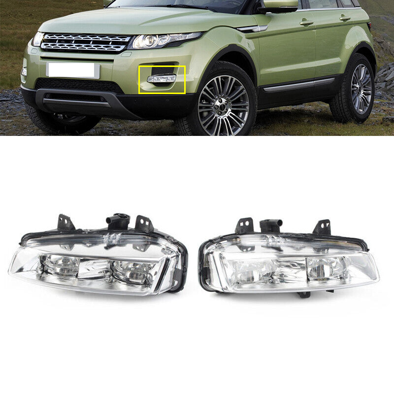A pair of front bumper fog lights are suitable for the for Land Rover for Range Rover Evoque 2011 - 2015