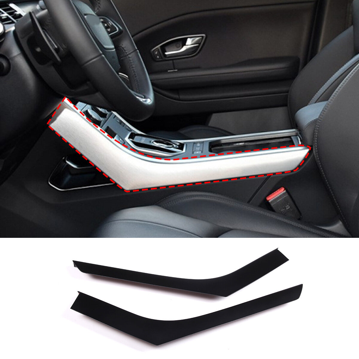 Red carbon fiber front fender cover decorative sticker for Corvette C7 2014-2019