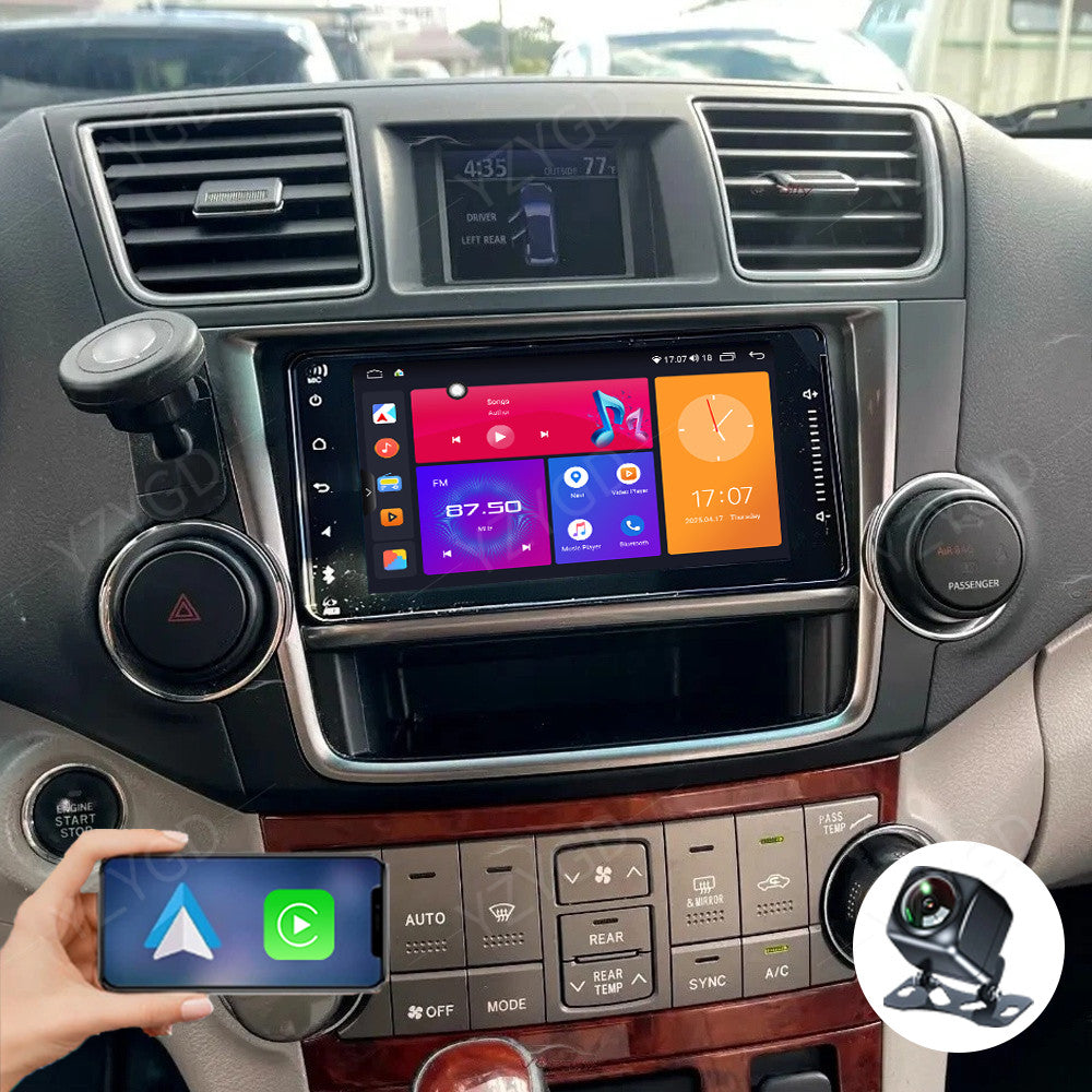 for Toyota Highlander 2008-2013 7 Apple Carplay Car Radio Stereo GPS DSP Screen