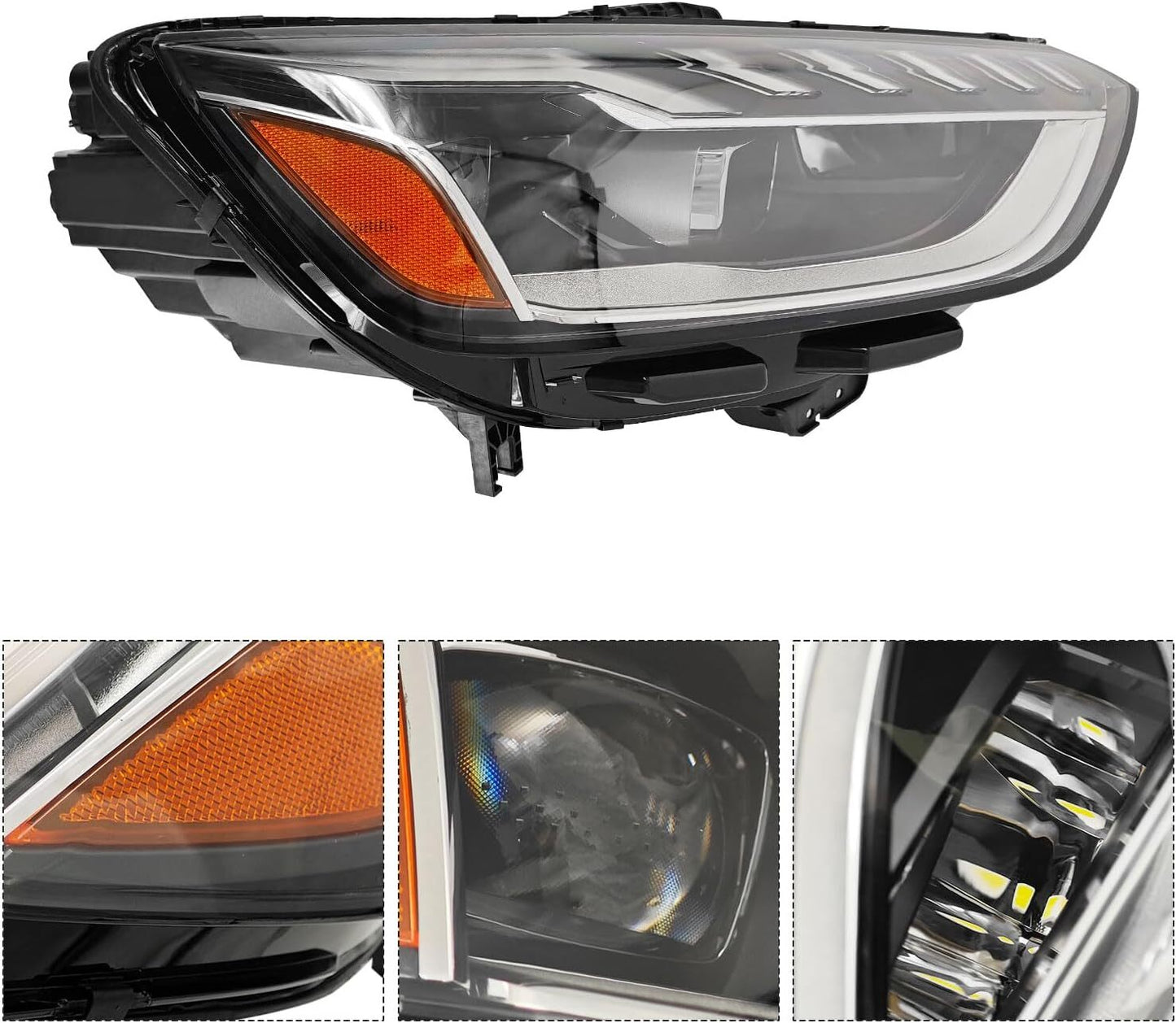 For 2020-2024 for Audi A4 2.0L S4 3.0L LED Headlight Assy Driver Passenger Side