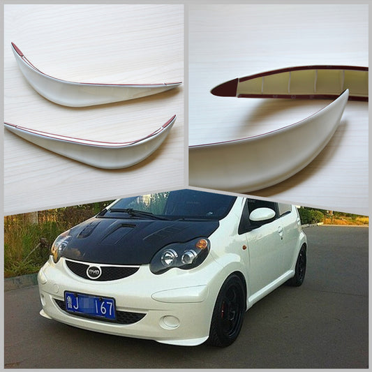 Car Bumper Anti-rub Mat 3D Cover Stickers Protector Guard Streamline White Pad