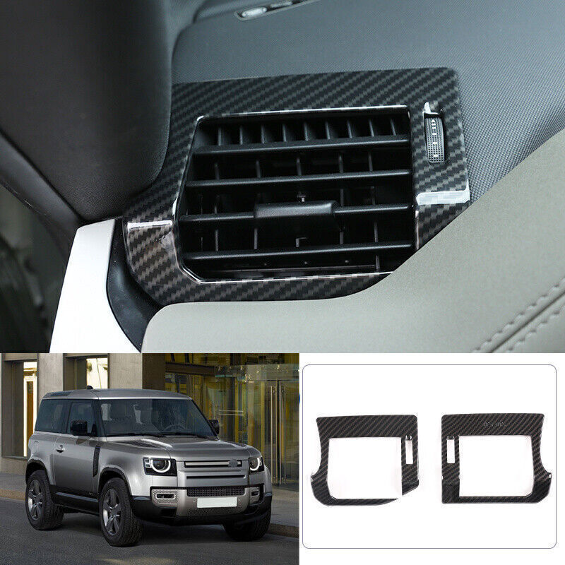 for Land Rover for Defender 20-2025 Carbon Fiber Console AC LR Air Outlet Vent Trim