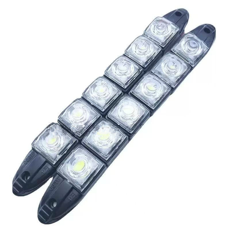 2x Car Flexible 6LED Parking White Waterproof Driving Fog Bulb DRL Daytime Lamp